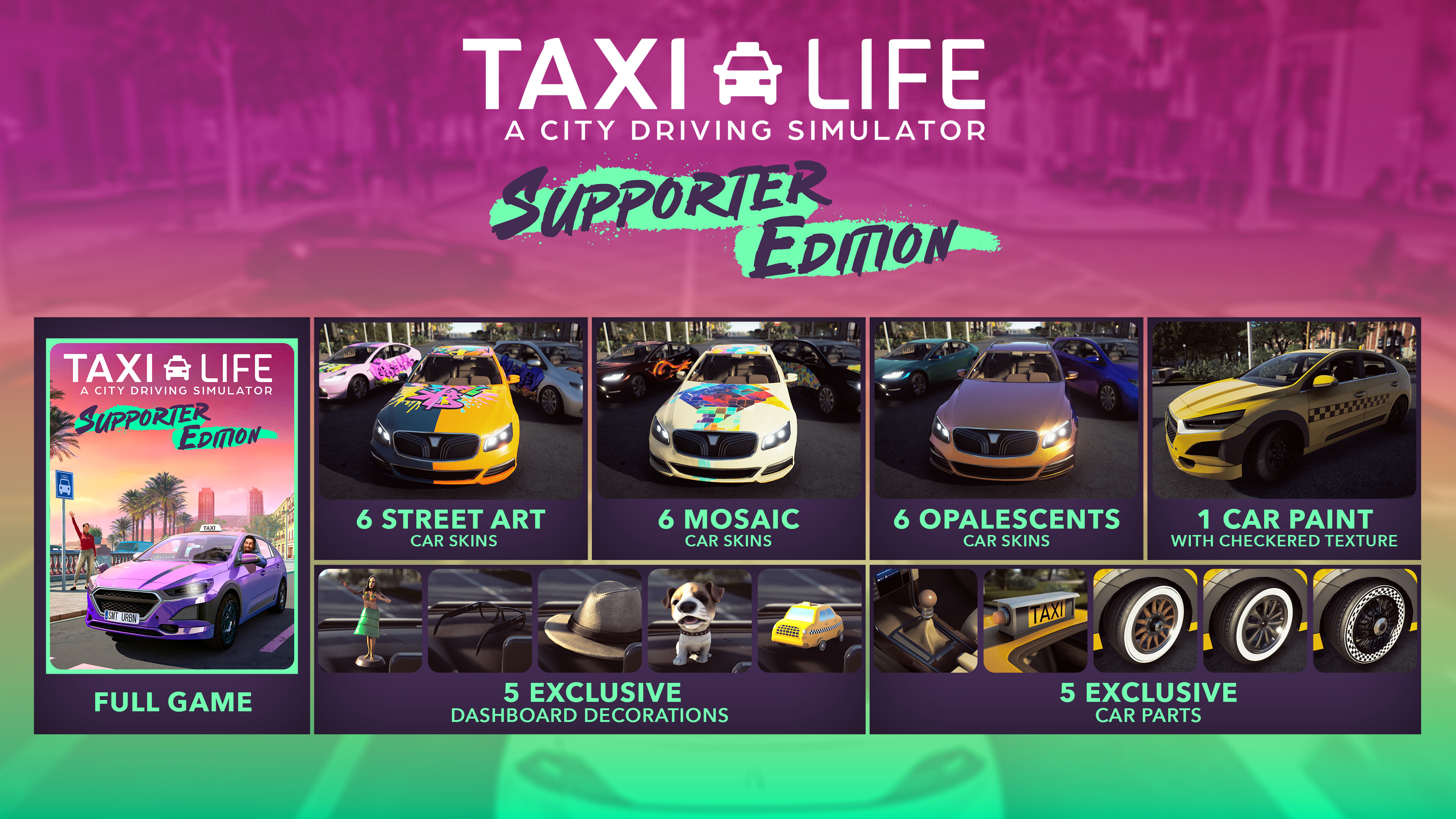Taxi Life: A City Driving Simulator - Supporter Pack screenshot 1