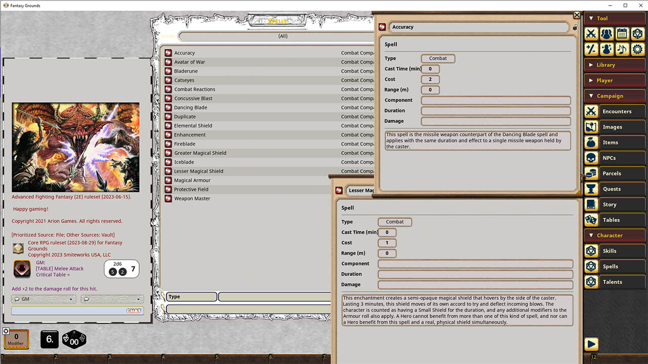 Fantasy Grounds - Combat Companion screenshot 4