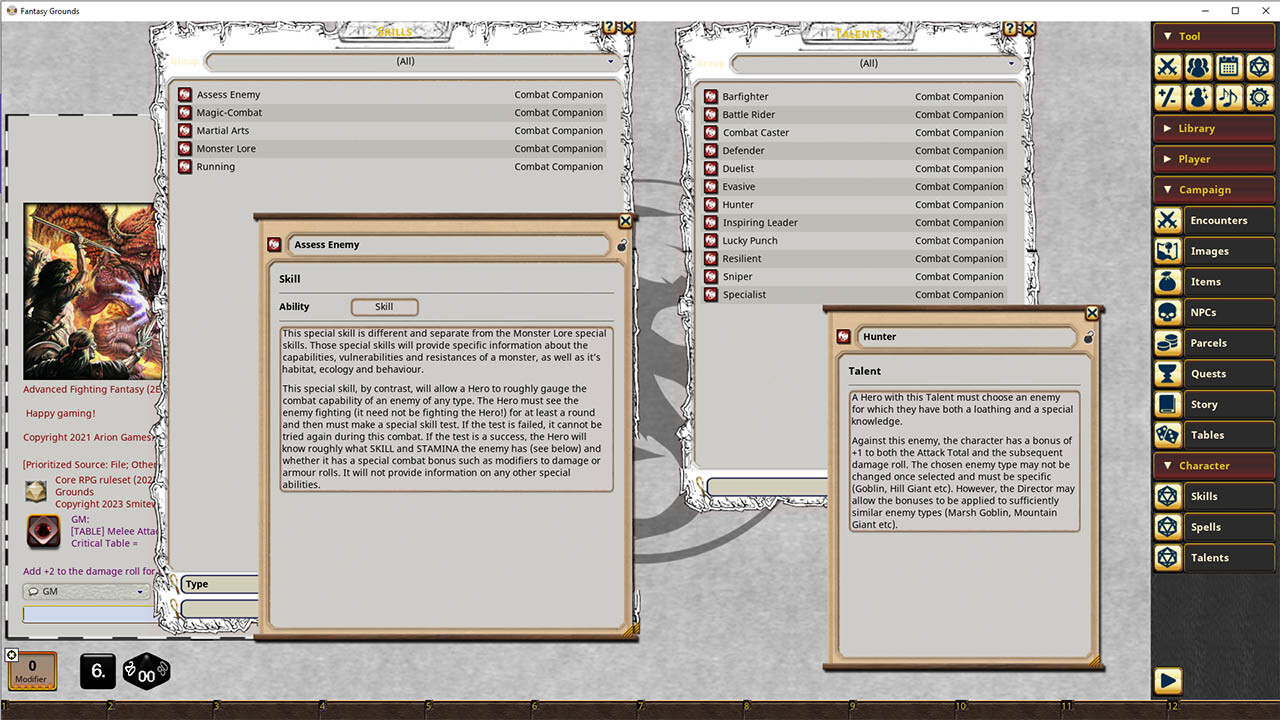 Fantasy Grounds - Combat Companion screenshot 3