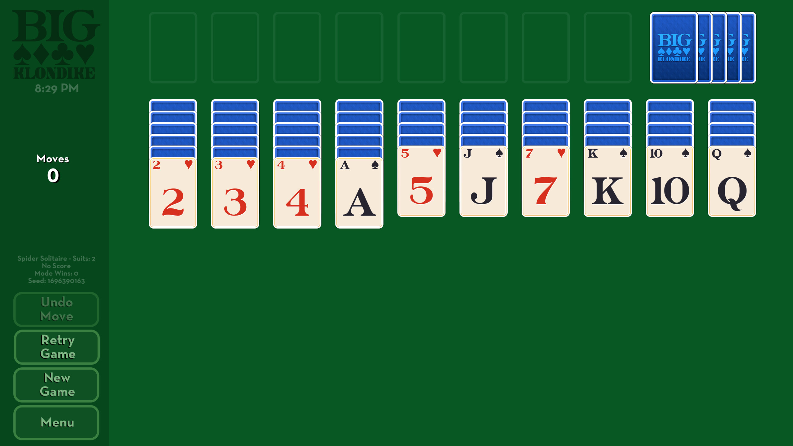 Big Klondike - Spider Solitaire screenshot 3