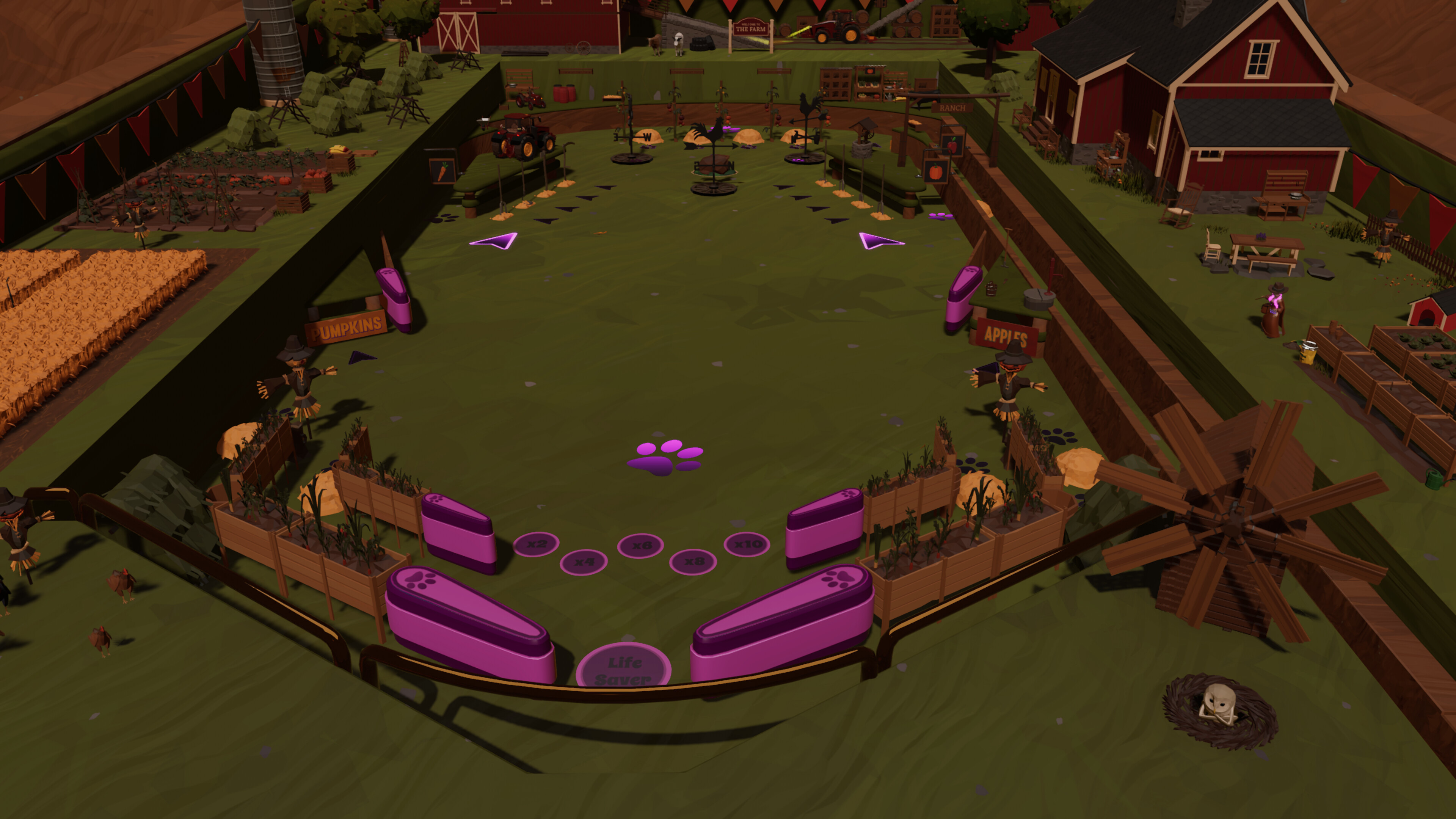 Roxy Raccoon's Pinball Panic - Thanksgiving Throwdown screenshot 1