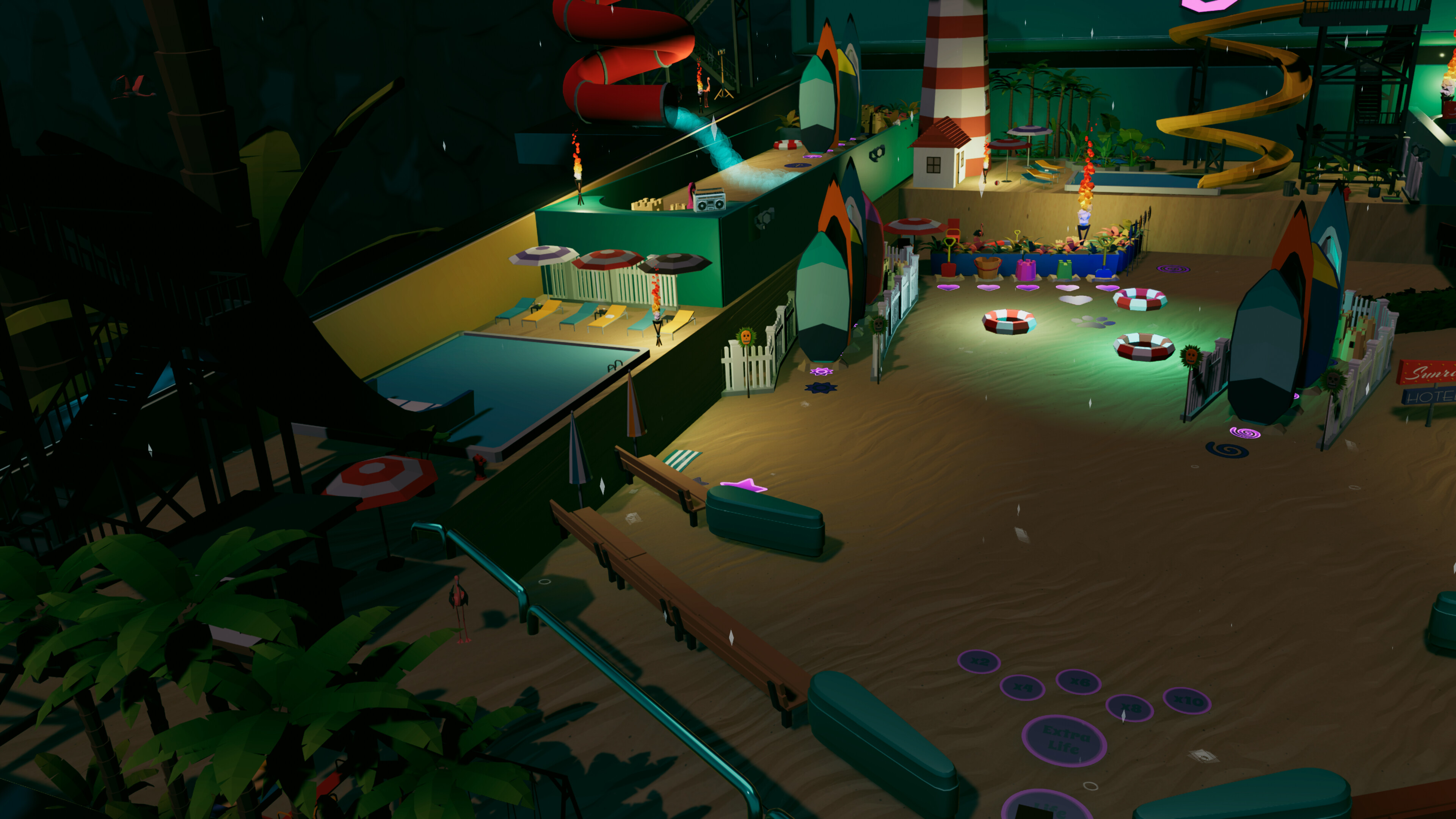 Roxy Raccoon's Pinball Panic - Tropical Treats screenshot 11
