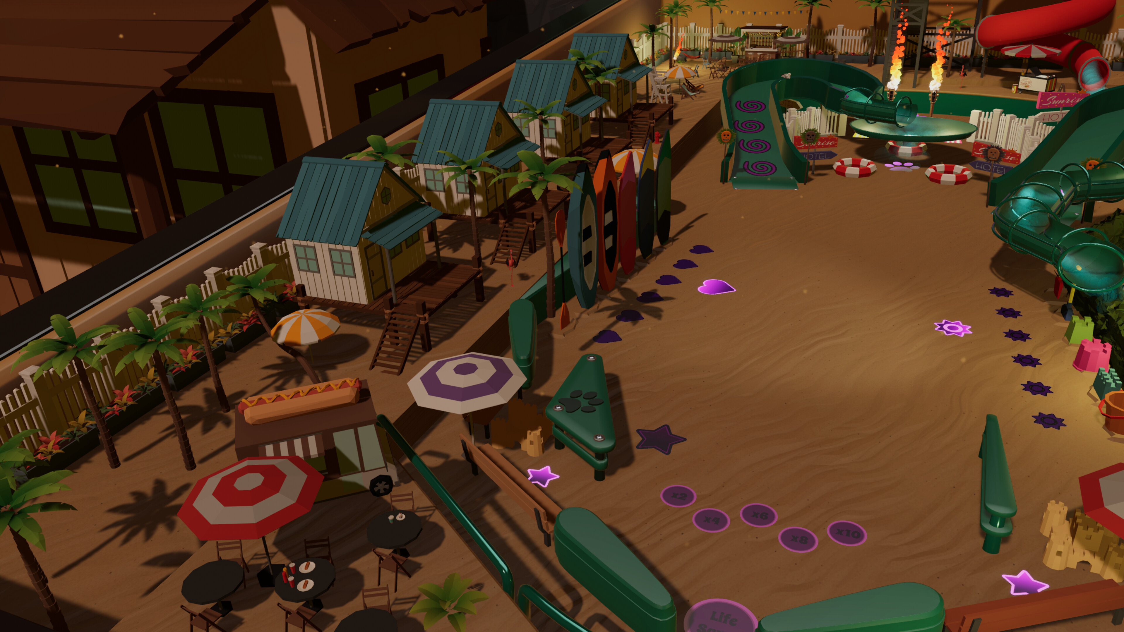 Roxy Raccoon's Pinball Panic - Tropical Treats screenshot 3