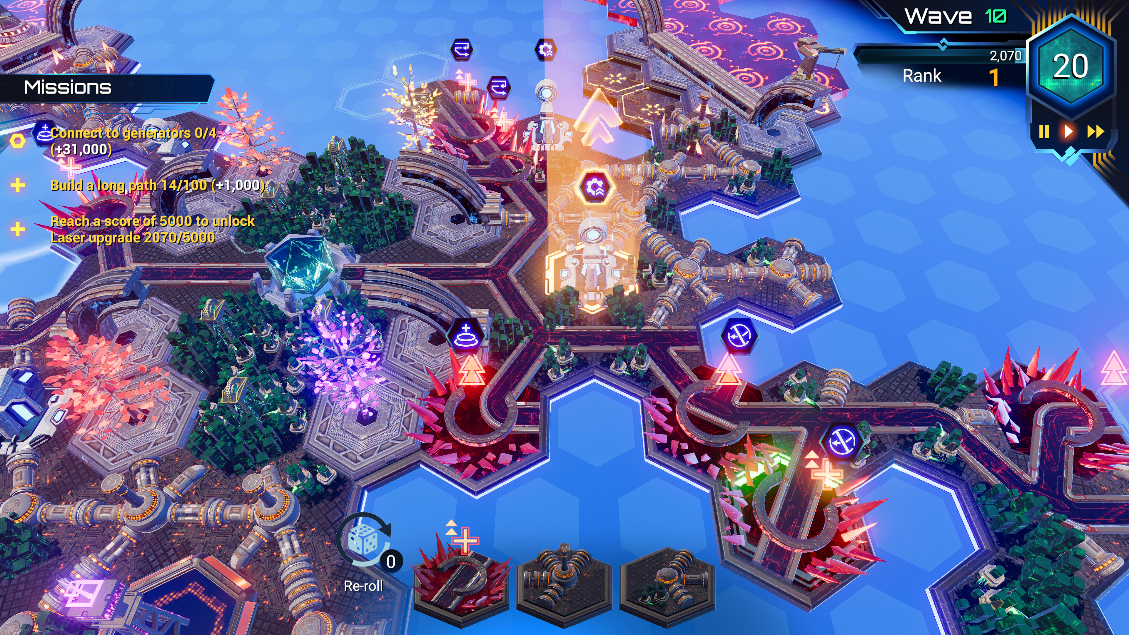 HexaScape: Cyber Defense screenshot 1