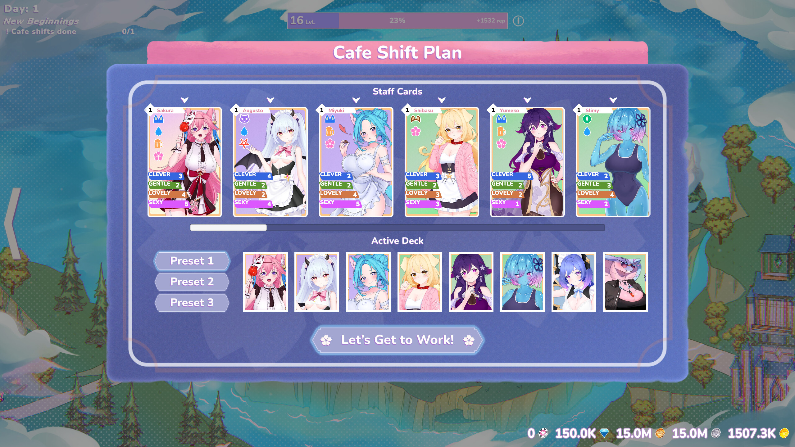 Shuffle Waifu Cafe screenshot 7