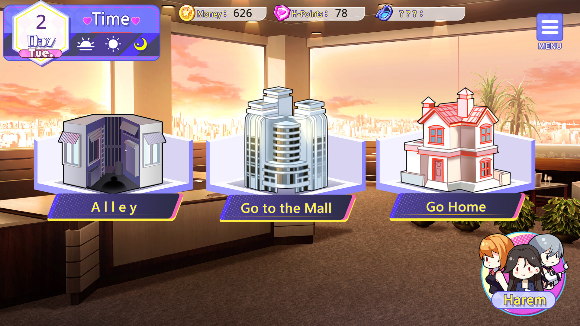 Travel through the adult game and build a harem screenshot 5