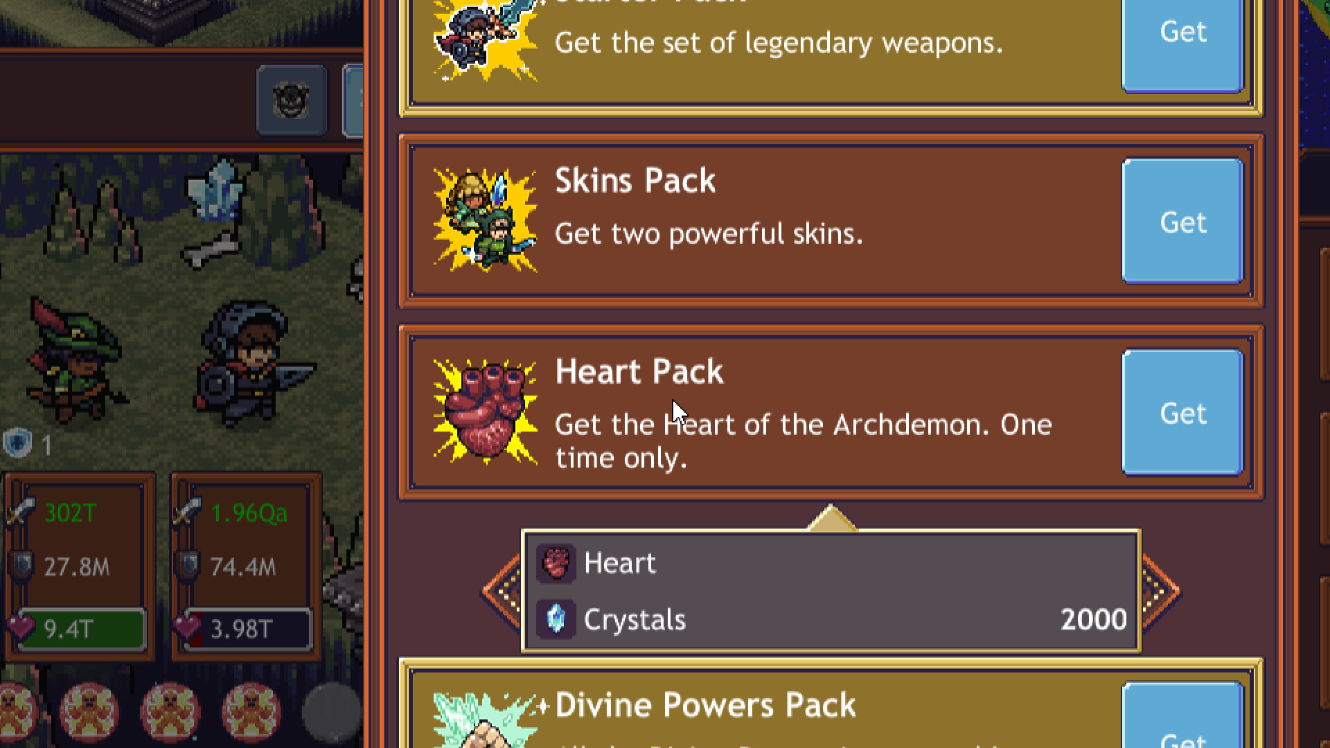 Cave Heroes - Heart Pack screenshot 1