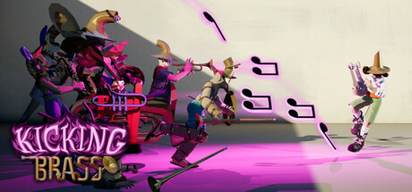 Kicking Brass — header artwork