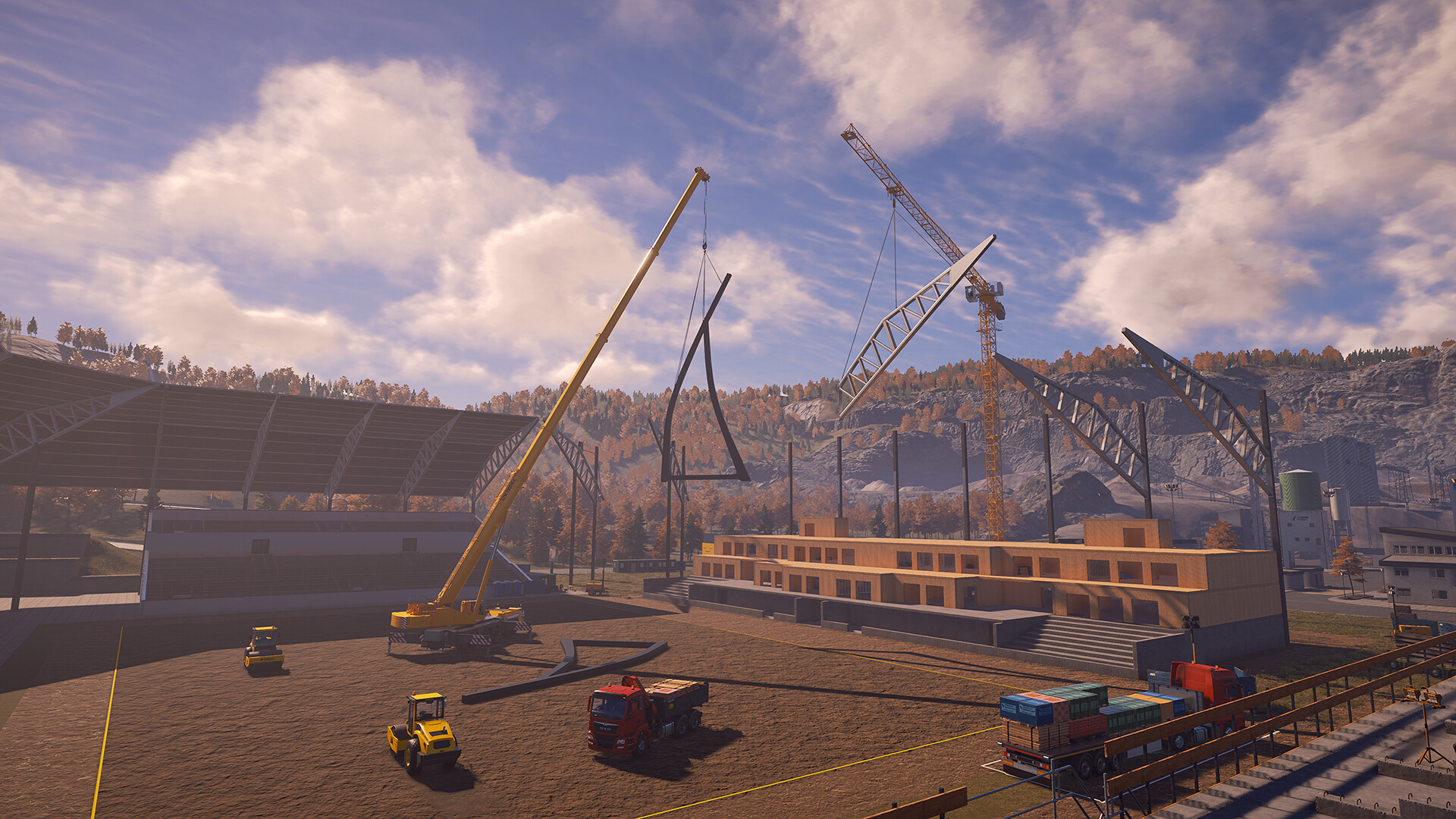 Construction Simulator - Stadium Expansion screenshot 1