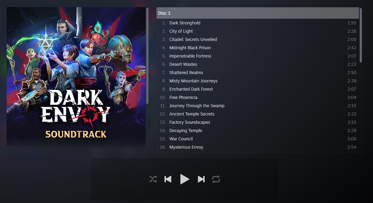 Dark Envoy Soundtrack screenshot 2