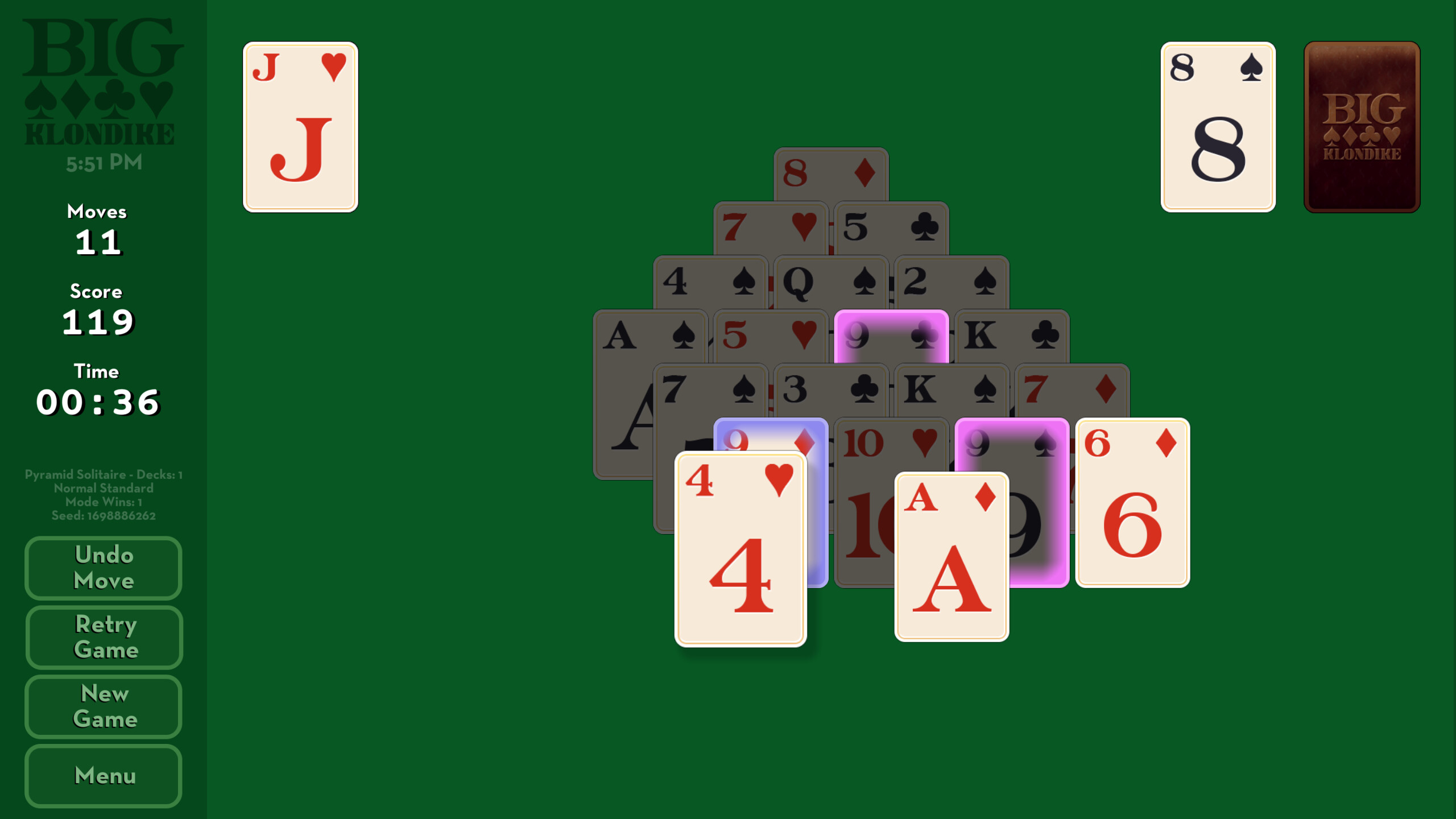 Big Klondike - Pyramid screenshot 4