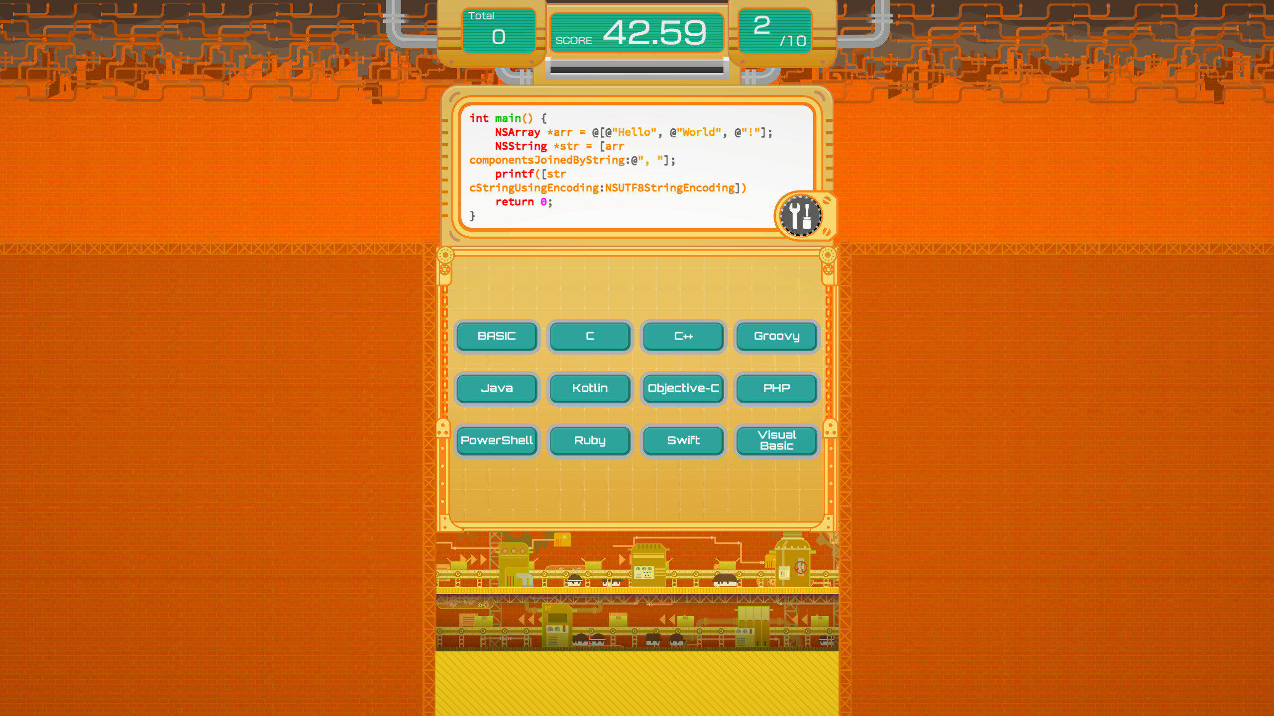 HelloWorldFactory screenshot 2