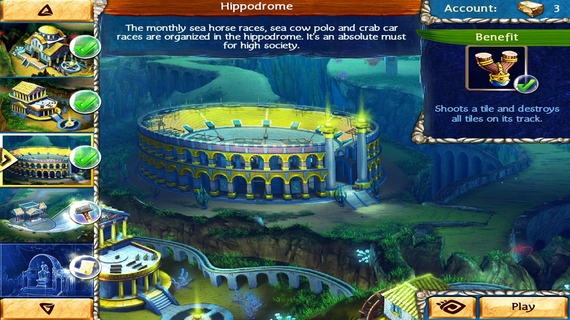 Jewel Legends Atlantis screenshot 4