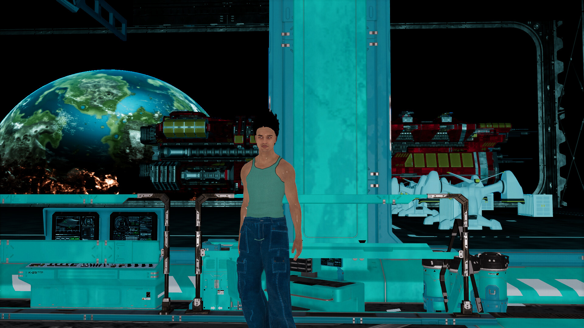 Cyberpunk men for Sci-fi builder screenshot 6