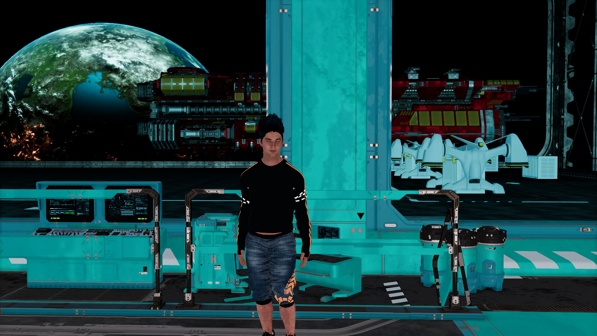 Cyberpunk men for Sci-fi builder screenshot 8