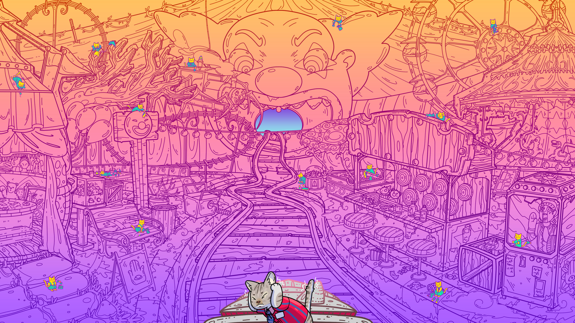 A Park Full of Cats: Haunted Ride screenshot 1