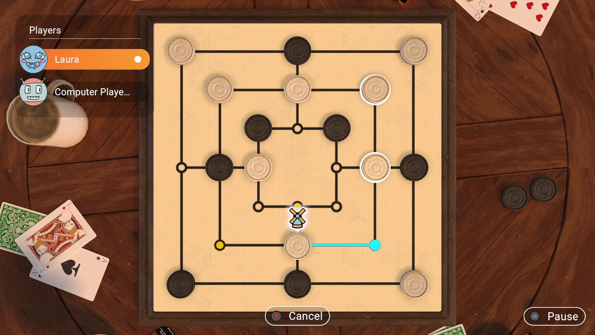 Backgammon + Checkers + Mills screenshot 9