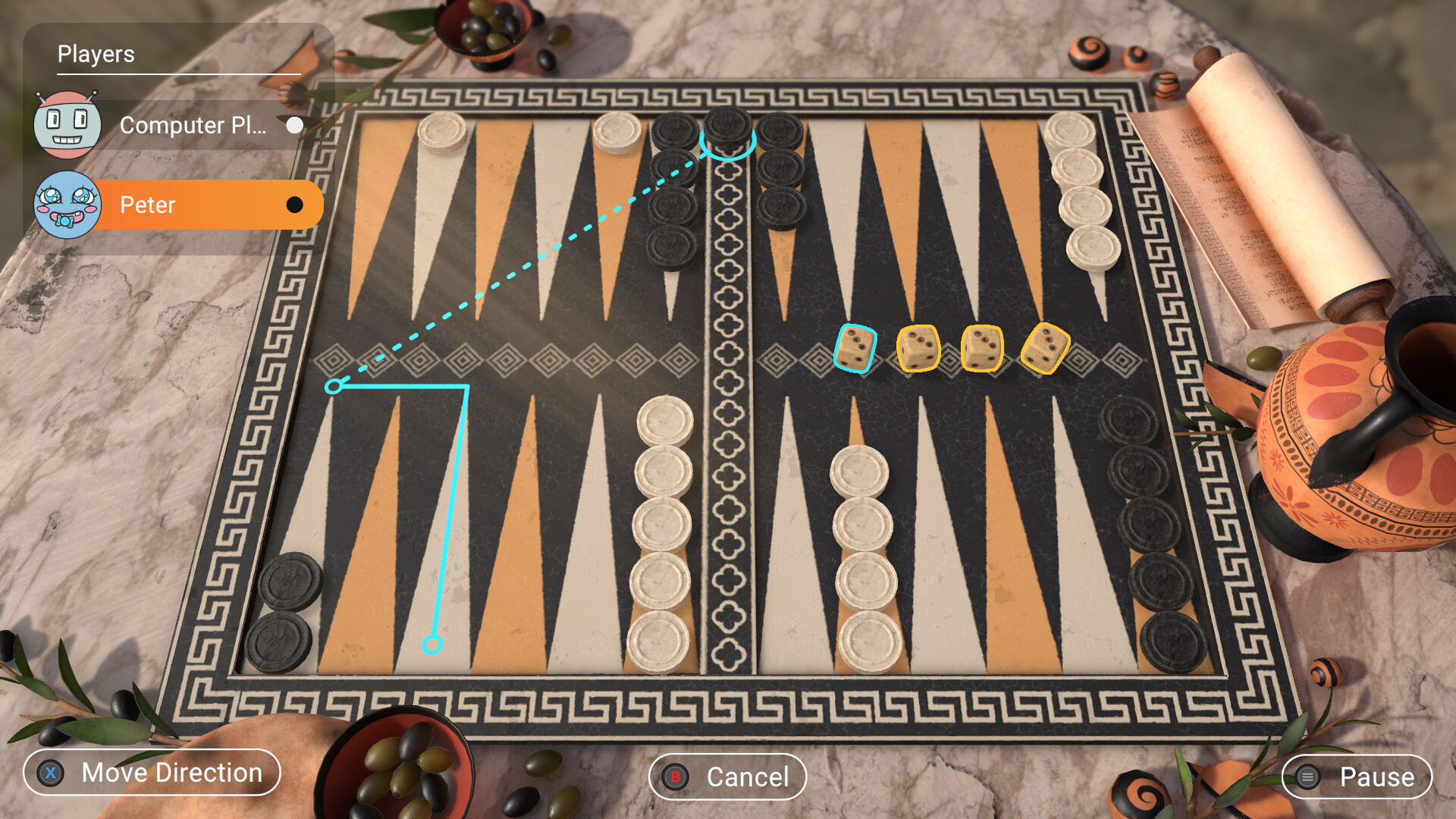 Backgammon + Checkers + Mills screenshot 7
