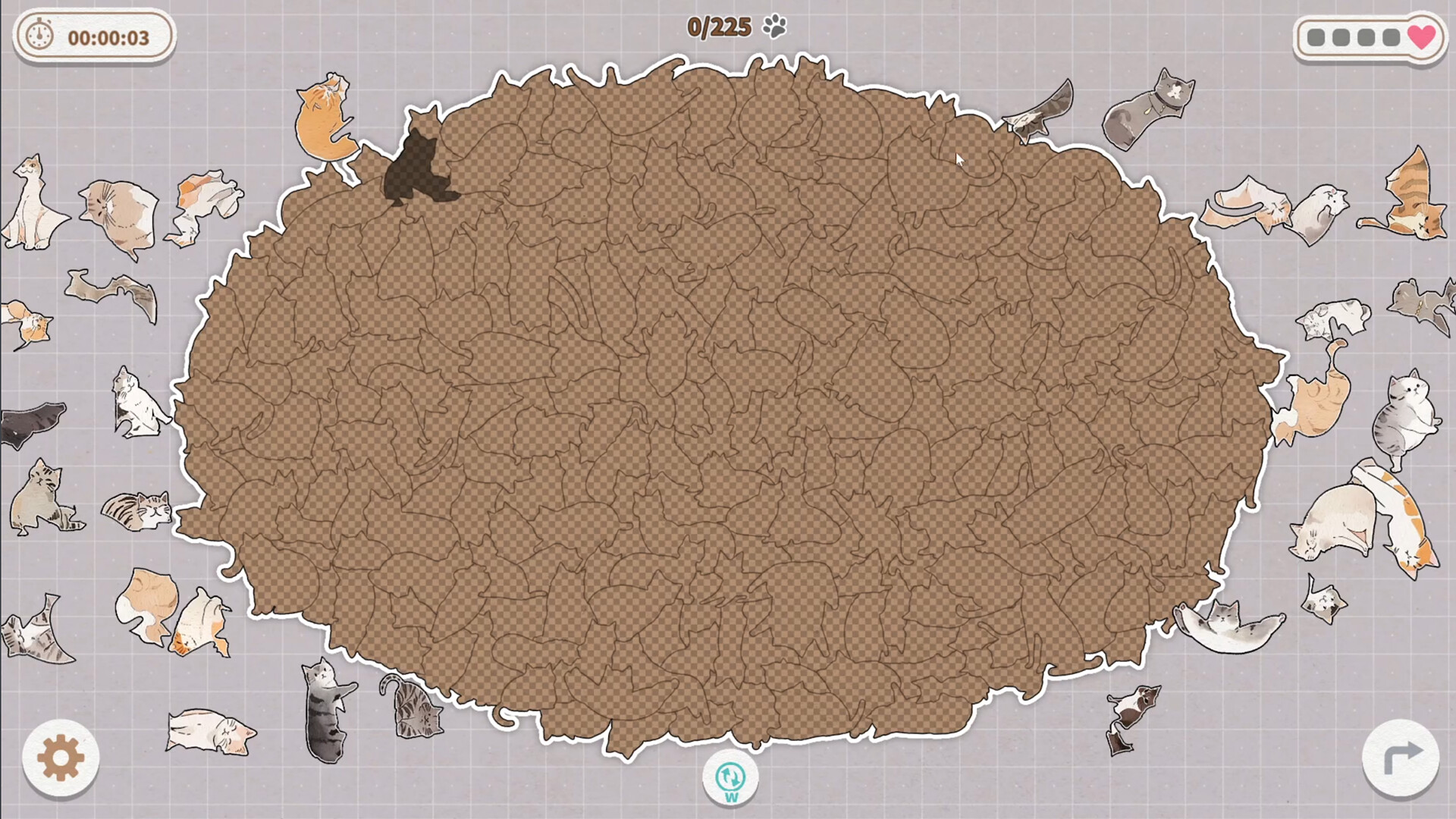 Cats Huddled Together screenshot 2