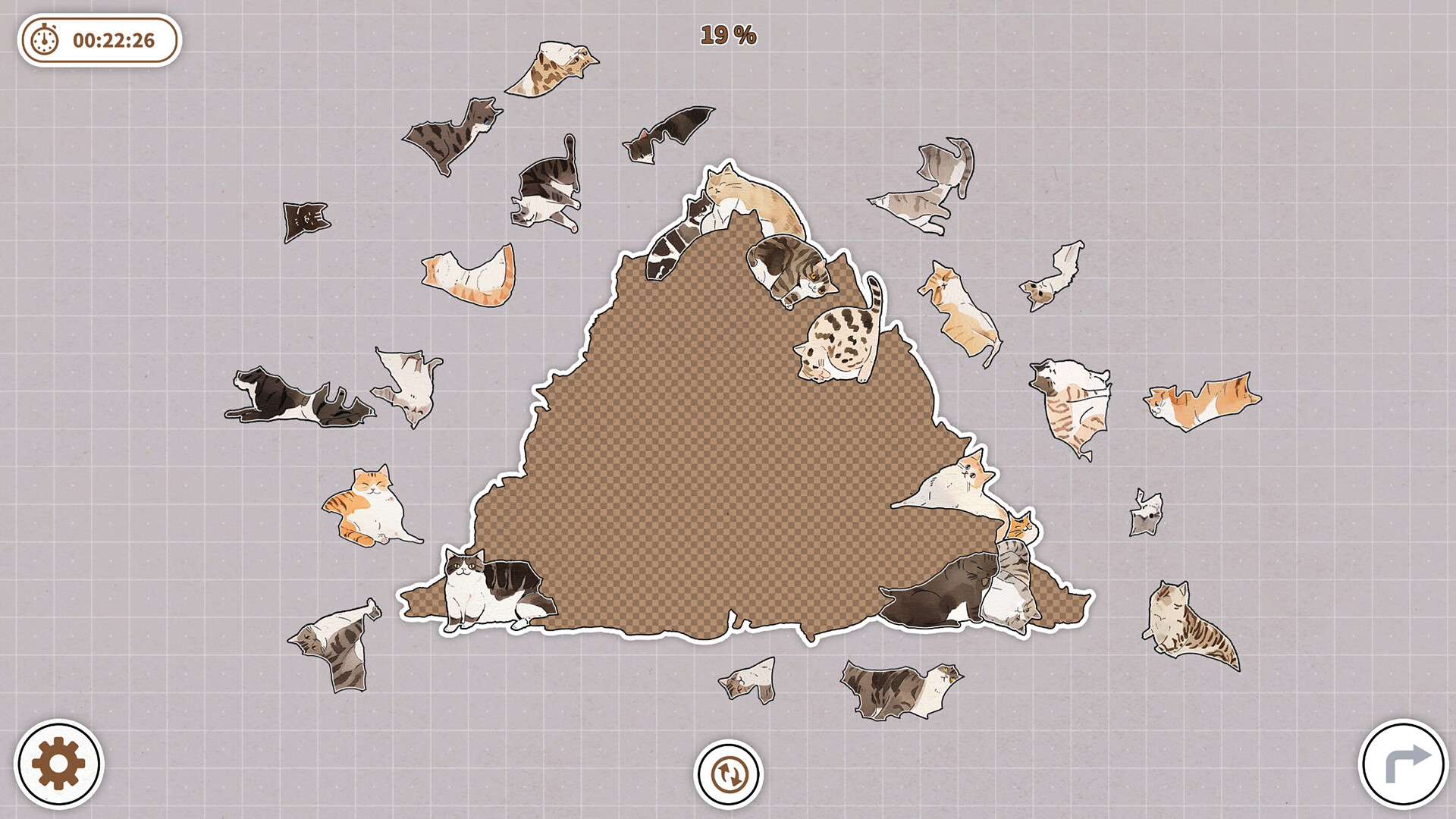 Cats Huddled Together screenshot 1