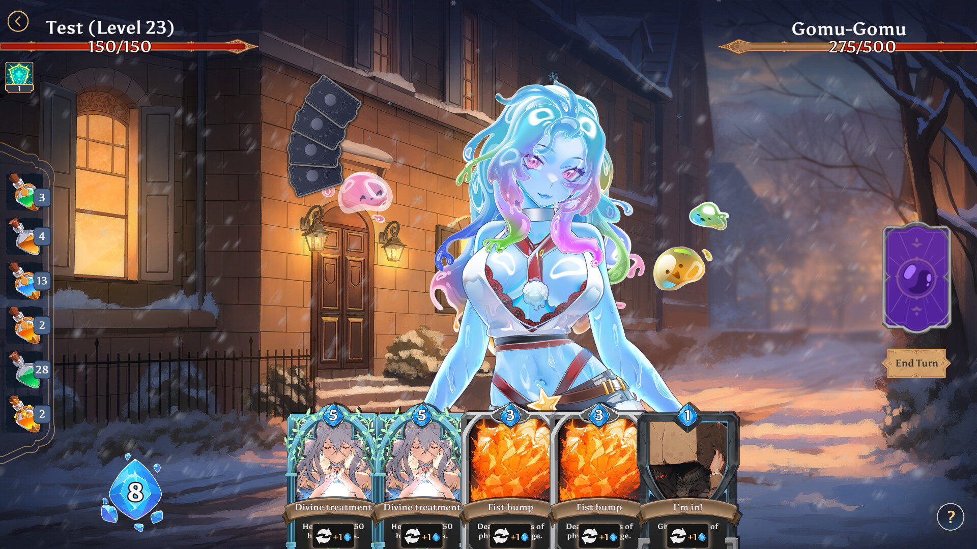 AURA: Hentai Cards - Jelly Christmas DLC screenshot 5