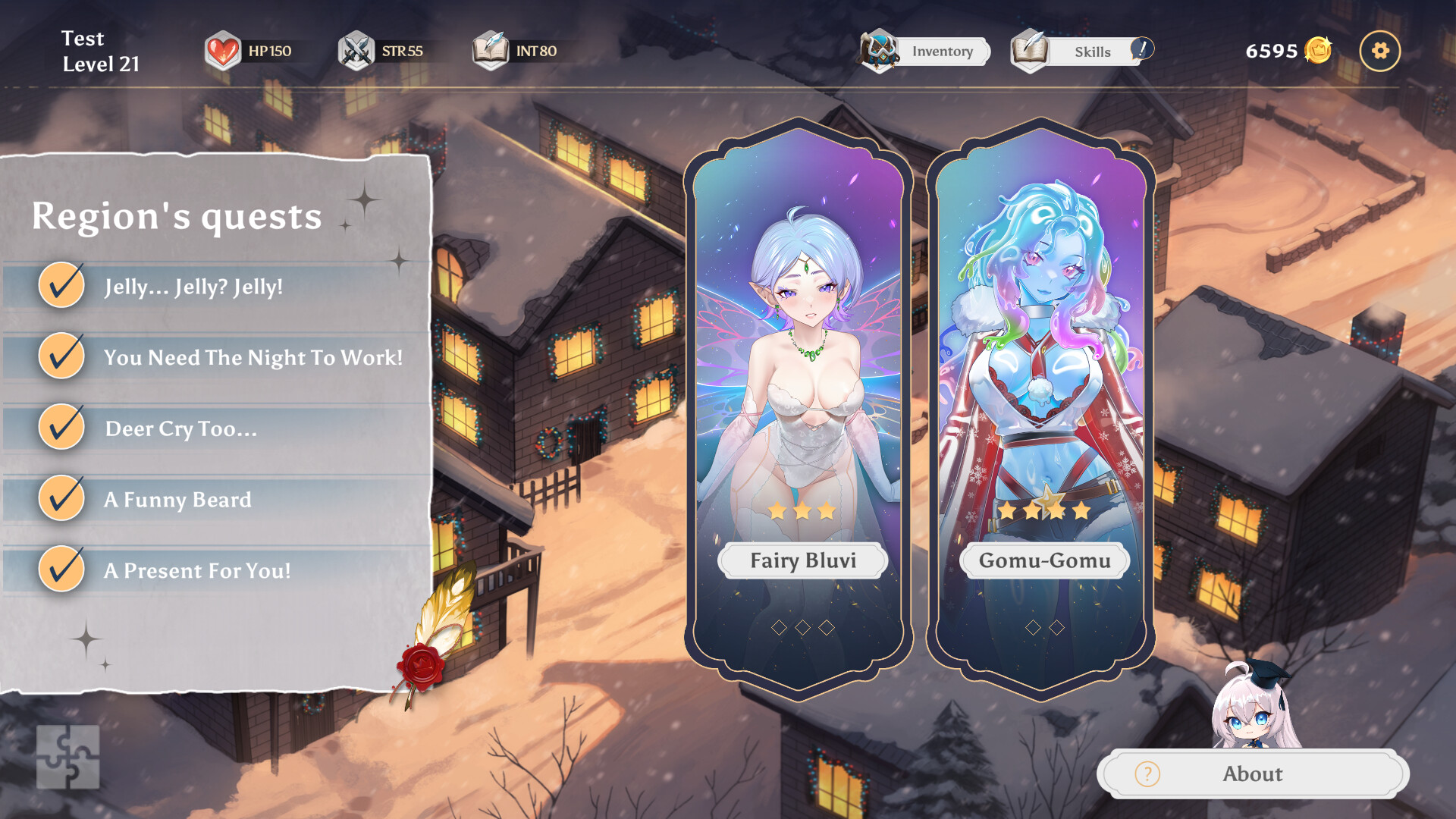 AURA: Hentai Cards - Jelly Christmas DLC screenshot 6