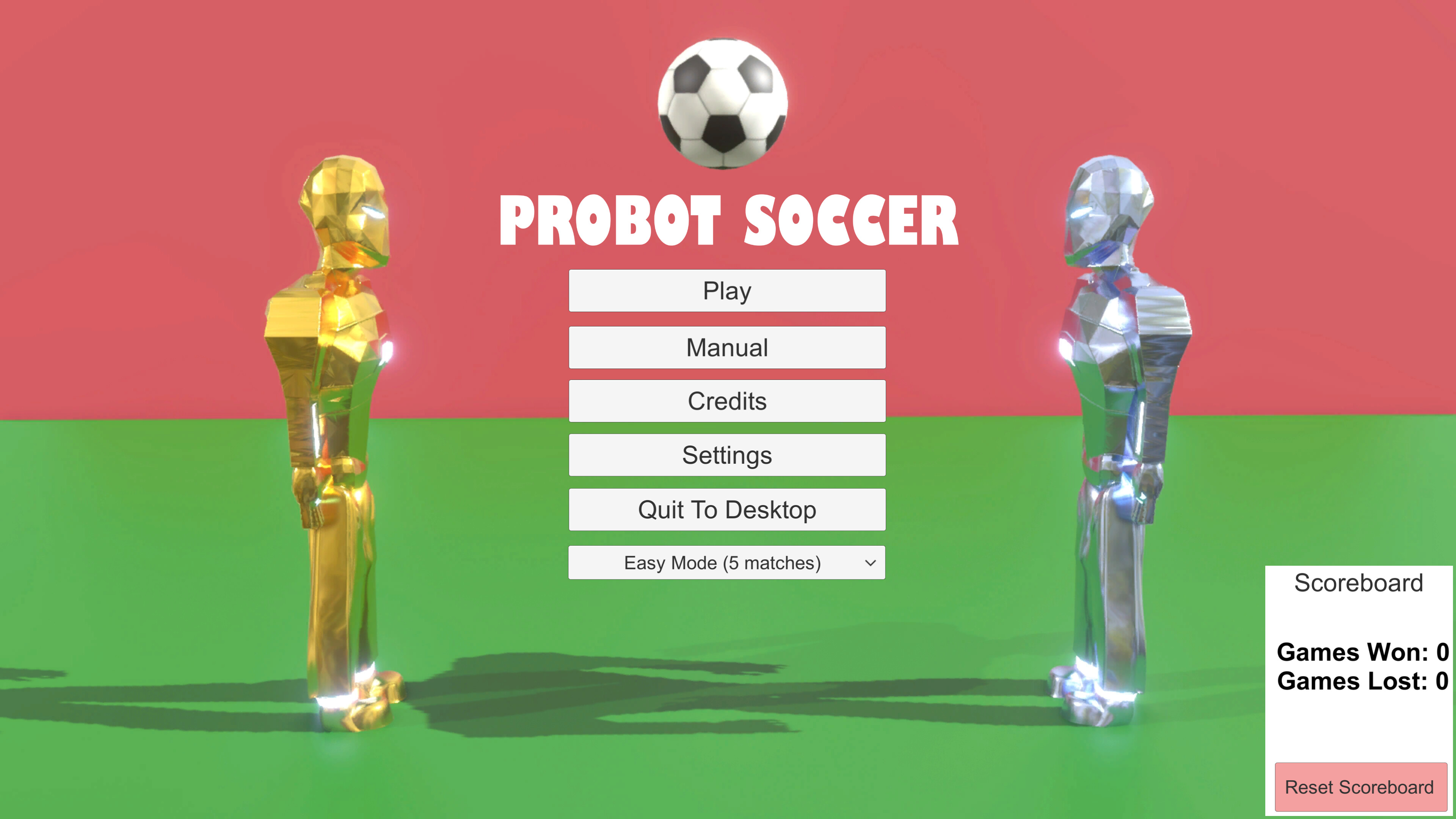 Probot Soccer screenshot 1