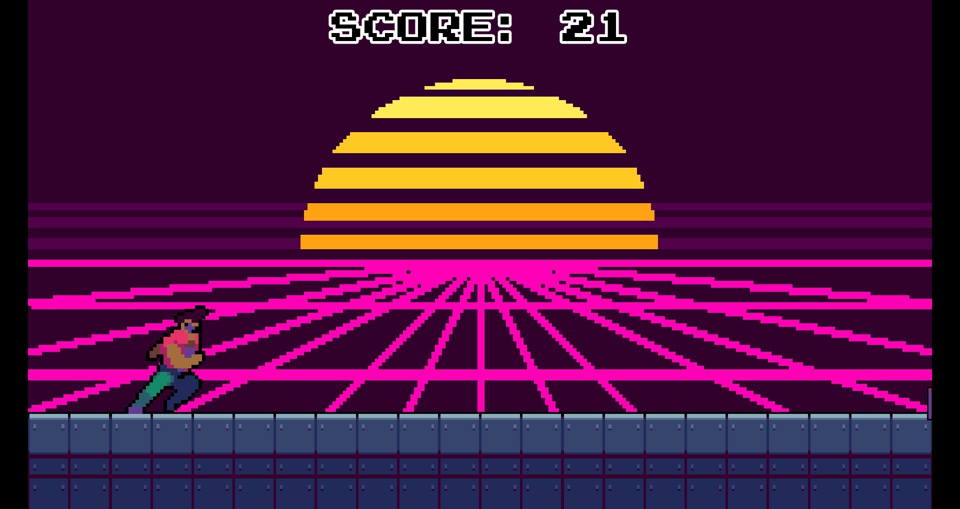 Synthwave Runner screenshot 1