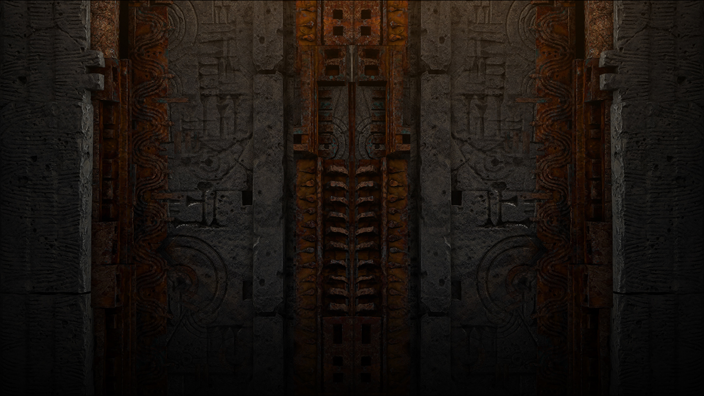 Official Path of Exile 2 environment used as a contrast check for loot labels in dark areas