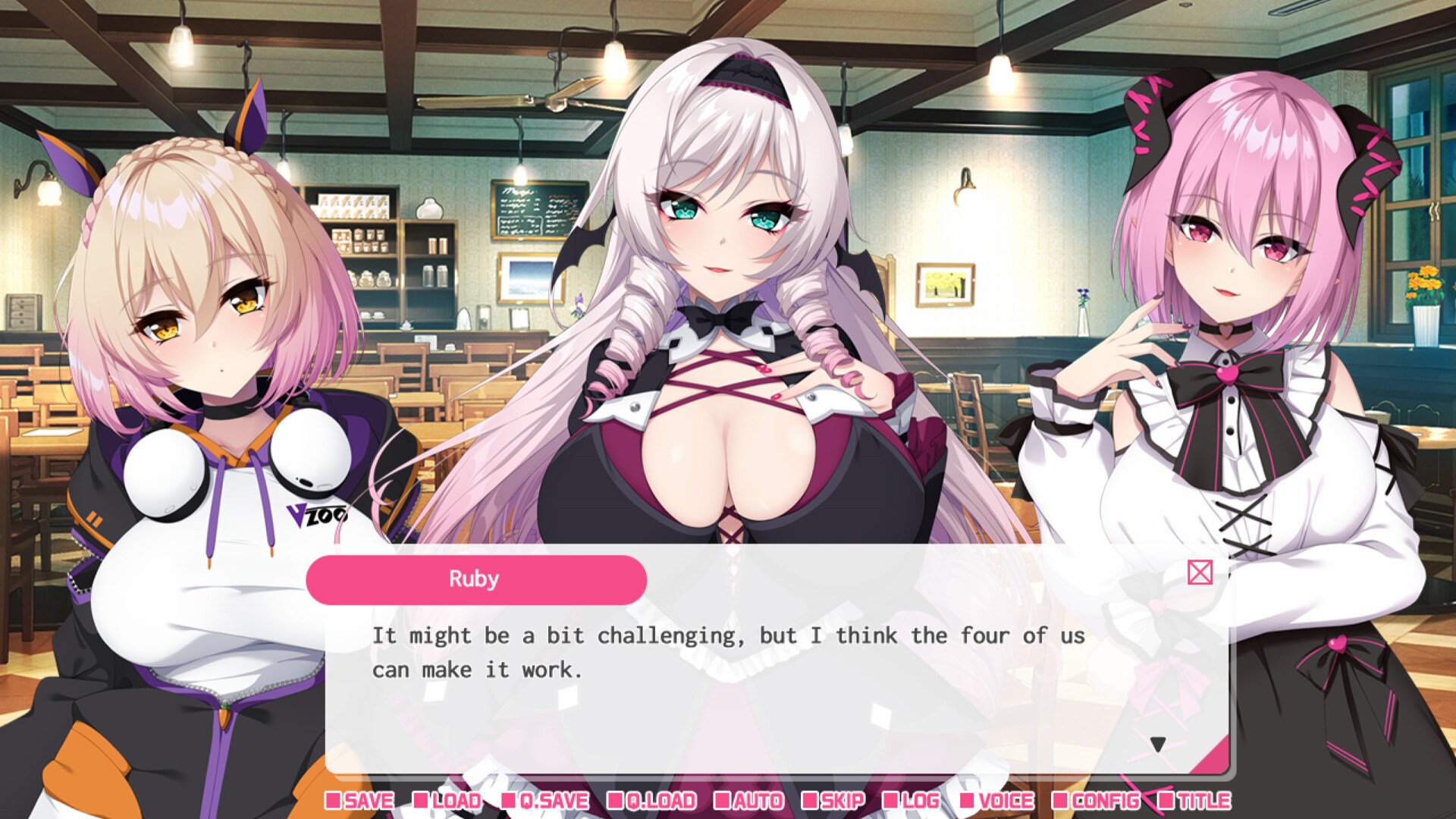 My oshi vtuber jumped through the screen and now we're living together: I want to make a contract with the lady vampire screenshot 5