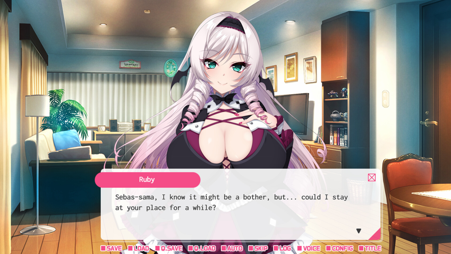 My oshi vtuber jumped through the screen and now we're living together: I want to make a contract with the lady vampire screenshot 4