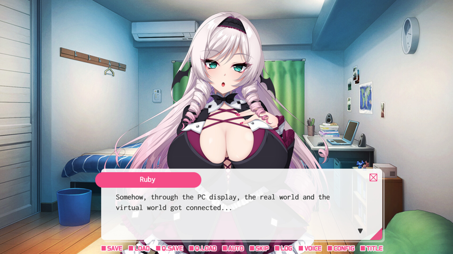My oshi vtuber jumped through the screen and now we're living together: I want to make a contract with the lady vampire screenshot 2