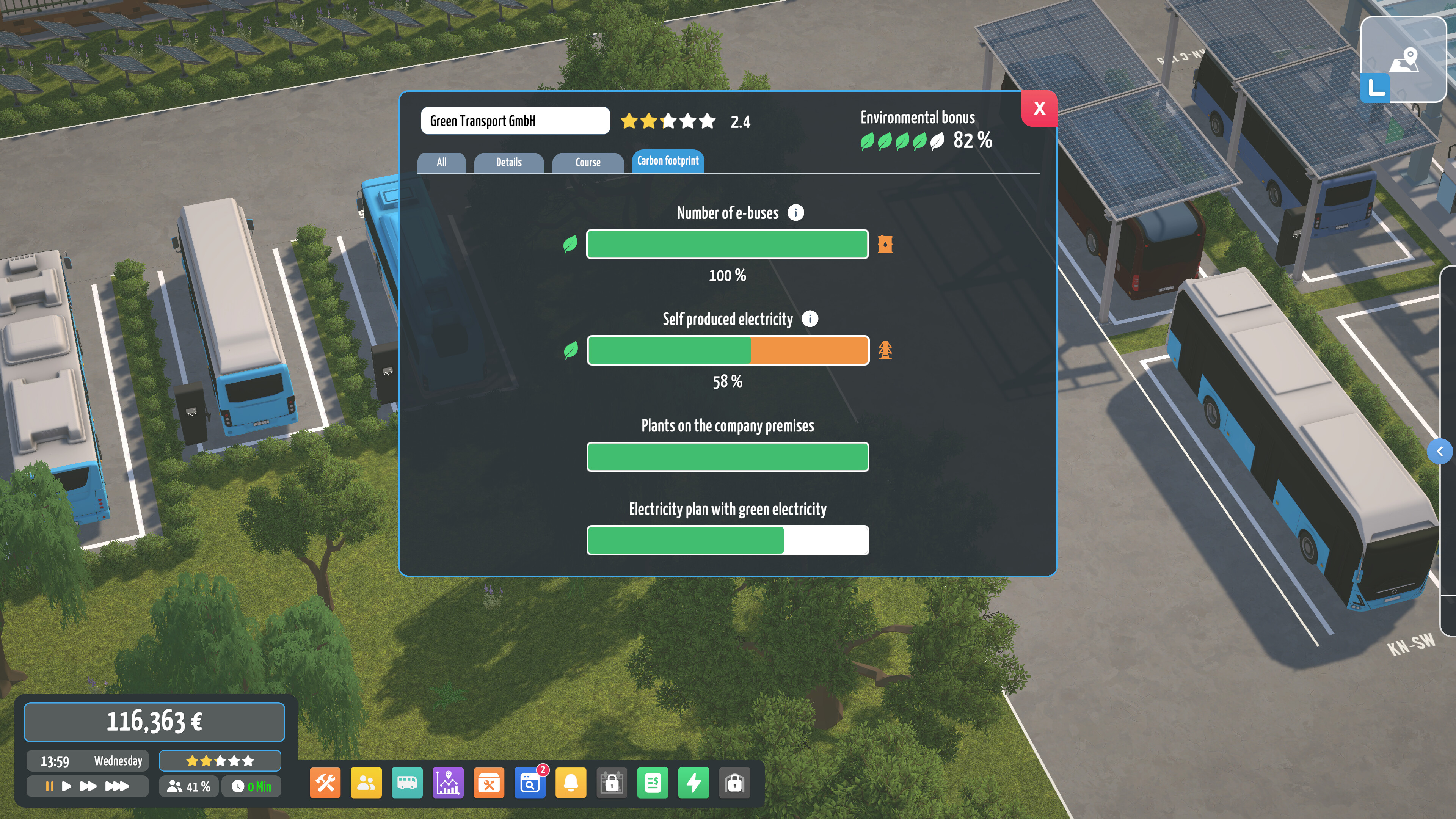 City Bus Manager - E-Bus & Green Energy screenshot 9