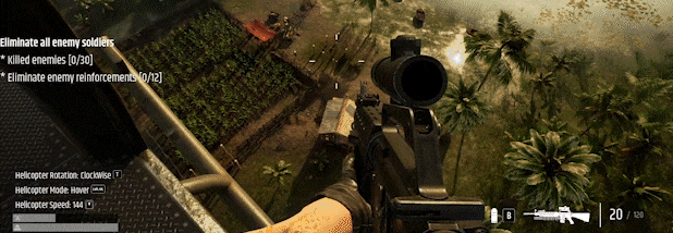 Giao diện chiến đấu và nhiệm vụ trong game Good Kill