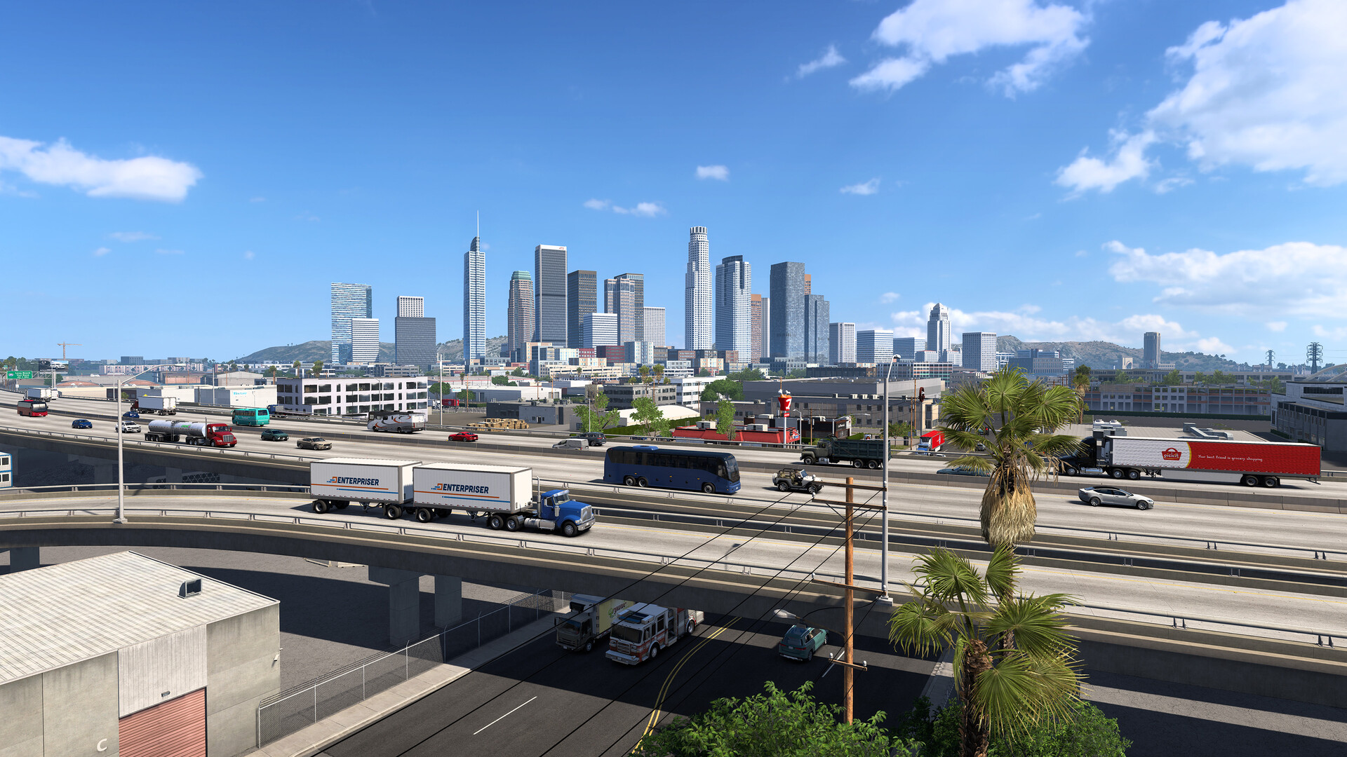 ATS truck convoy in multiplayer
