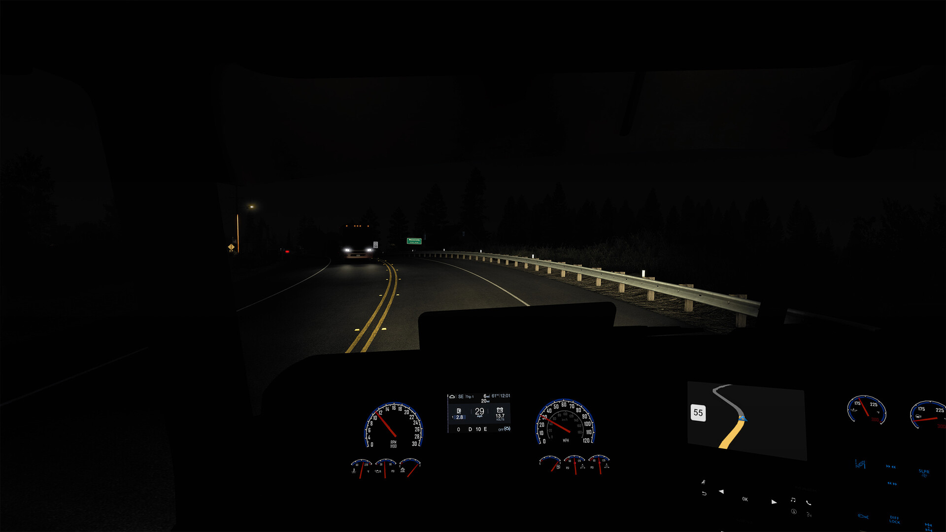 ATS city driving at night