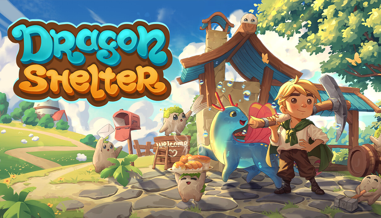 Dragon Shelter trailer showing a magical farm, dragons and the game logo