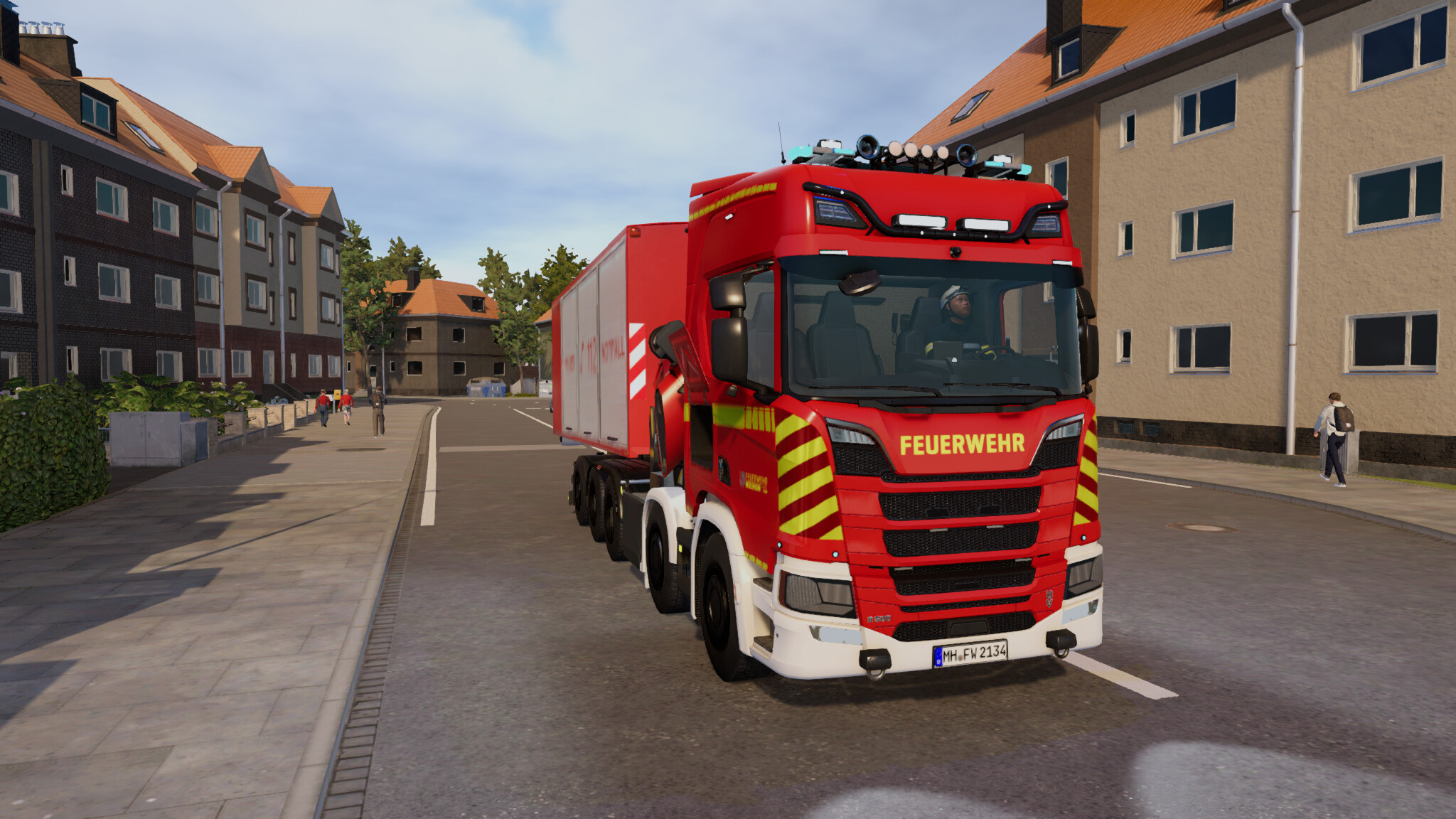 Notruf 112 - Die Feuerwehr Simulation 2: WLF - Das Wechselladerfahrzeug screenshot 1