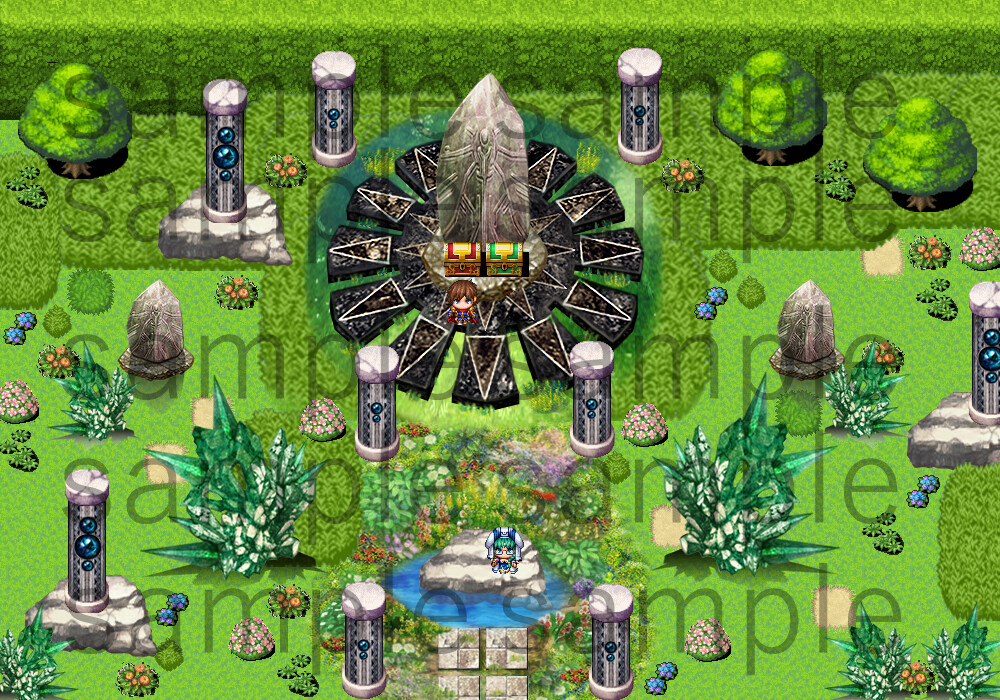 Steamで30% OFF：RPGツクールMZ - 夏晴瑠架 玉座タイルセット