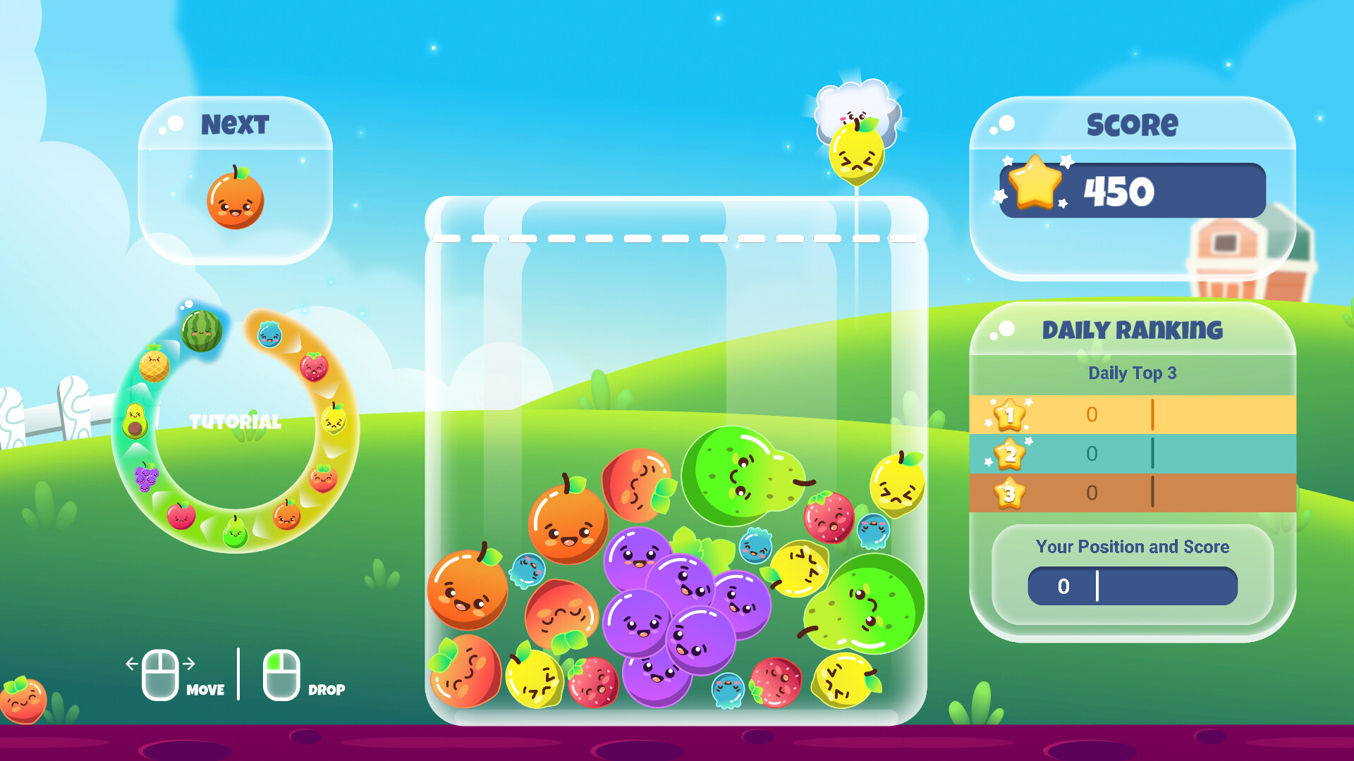 Watermelon Suika Game screenshot 1