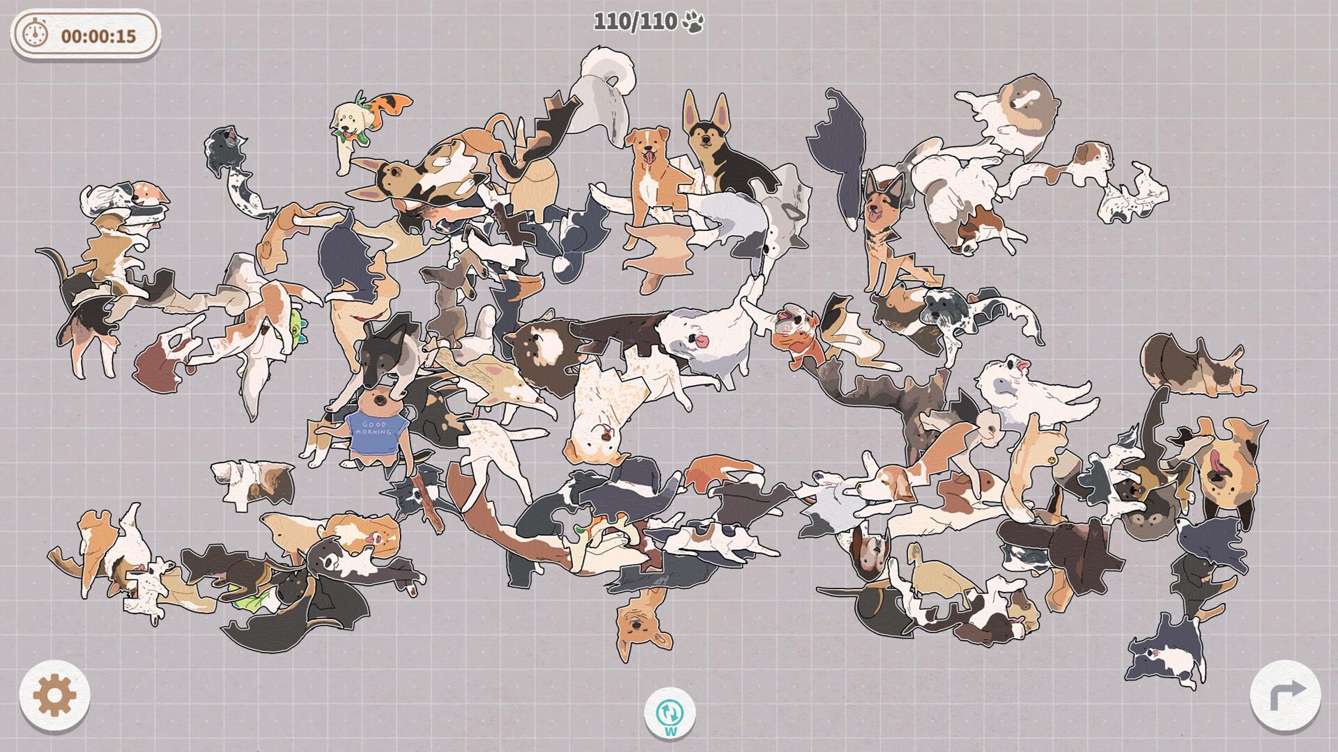 Dogs Huddled Together screenshot 2