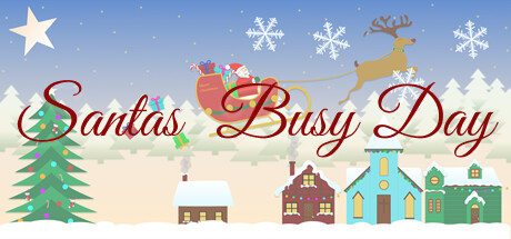 Santa's busy day: header artwork