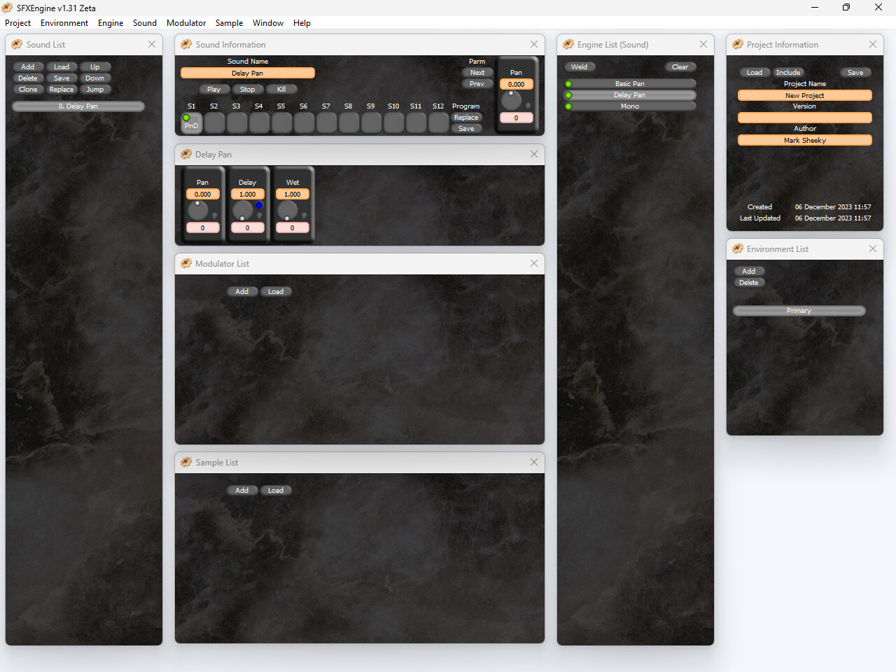 SFXEngine Bolt-on: Pan Engines screenshot 1