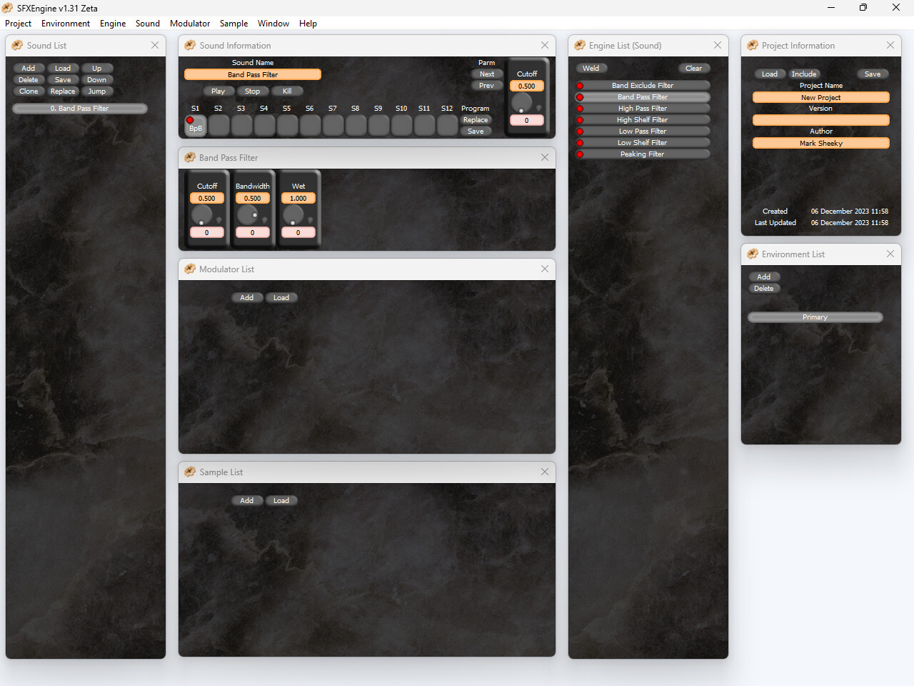 SFXEngine Bolt-on: Filter Engines screenshot 1