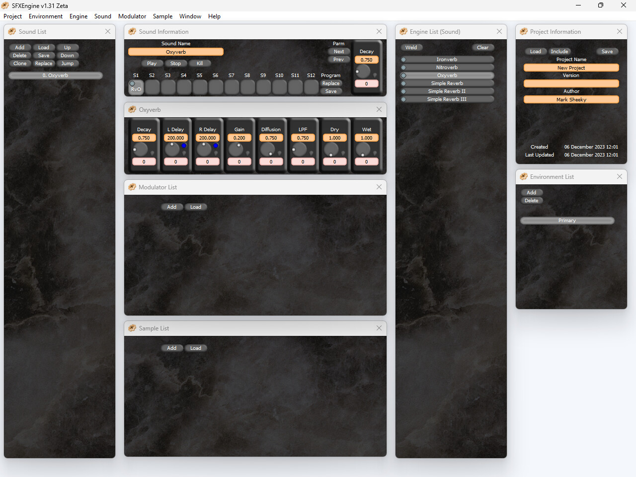 SFXEngine Bolt-on: Reverb Engines screenshot 1
