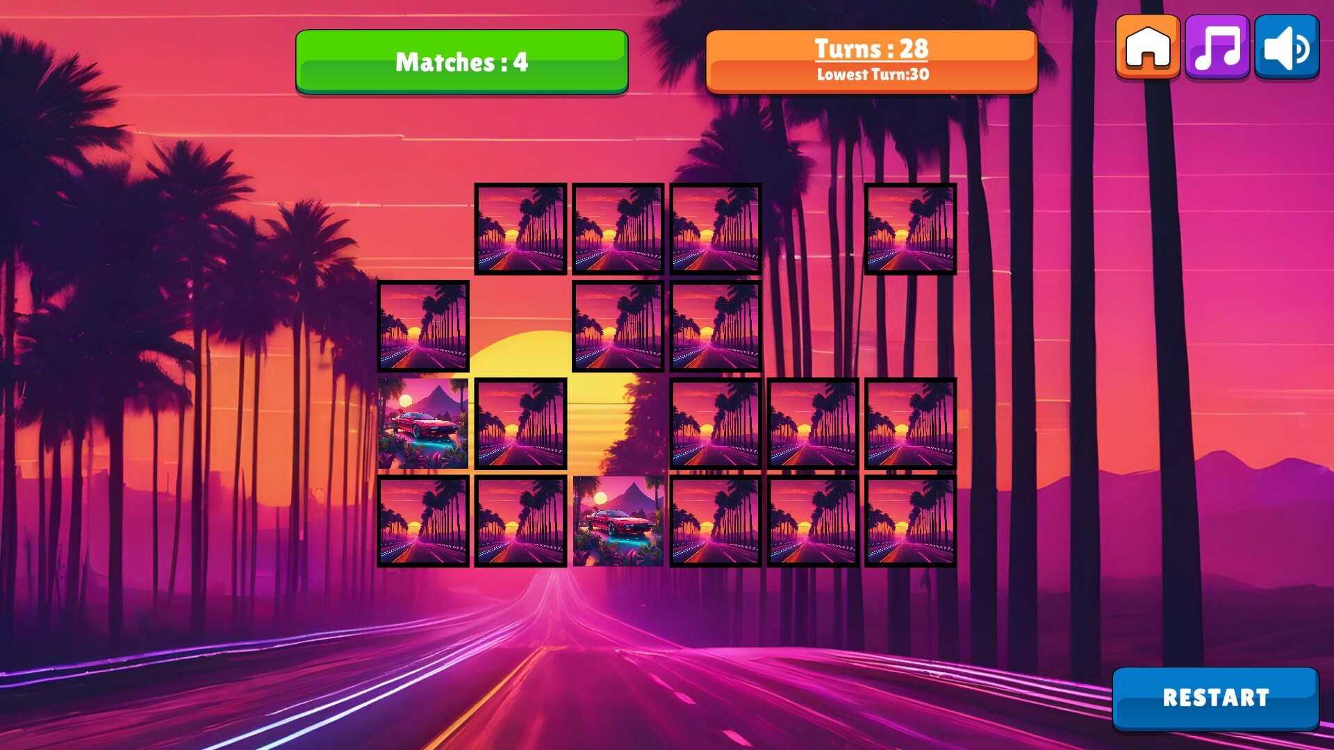 OG Memory: Synthwave Cars screenshot 6