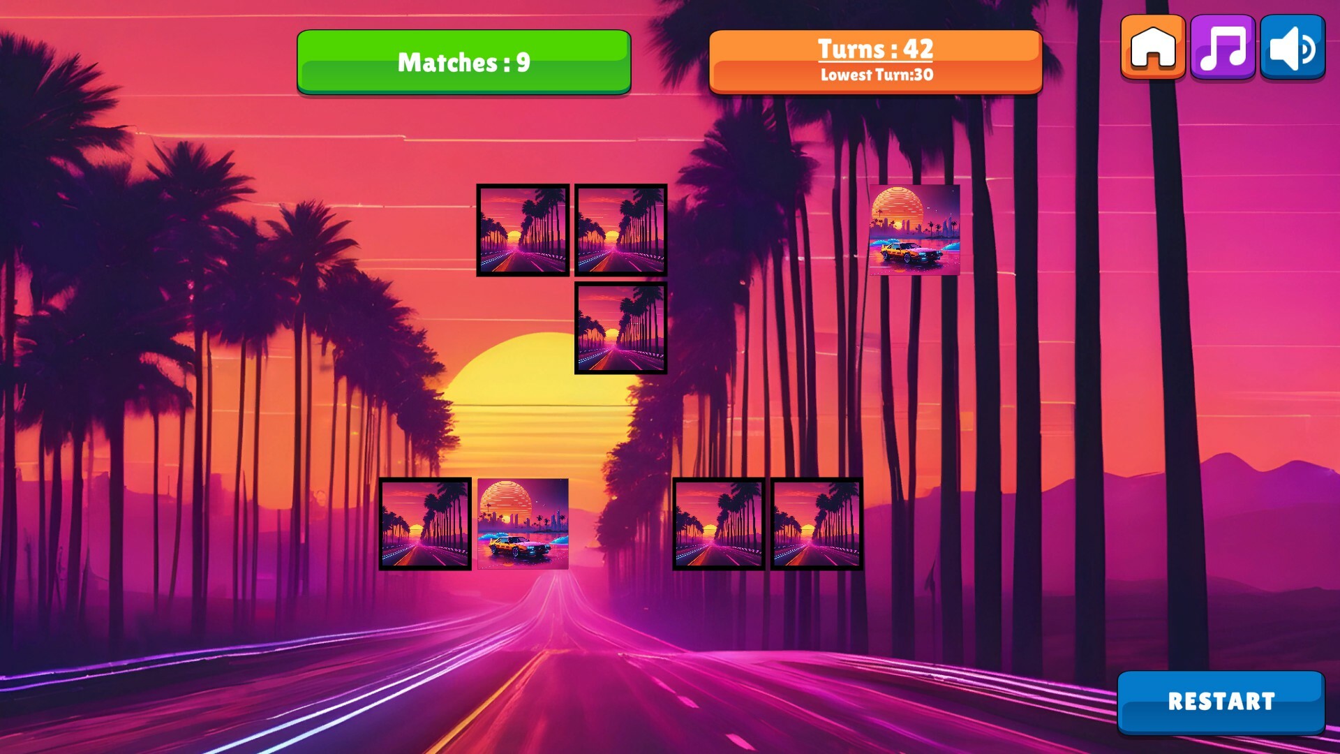 OG Memory: Synthwave Cars screenshot 4