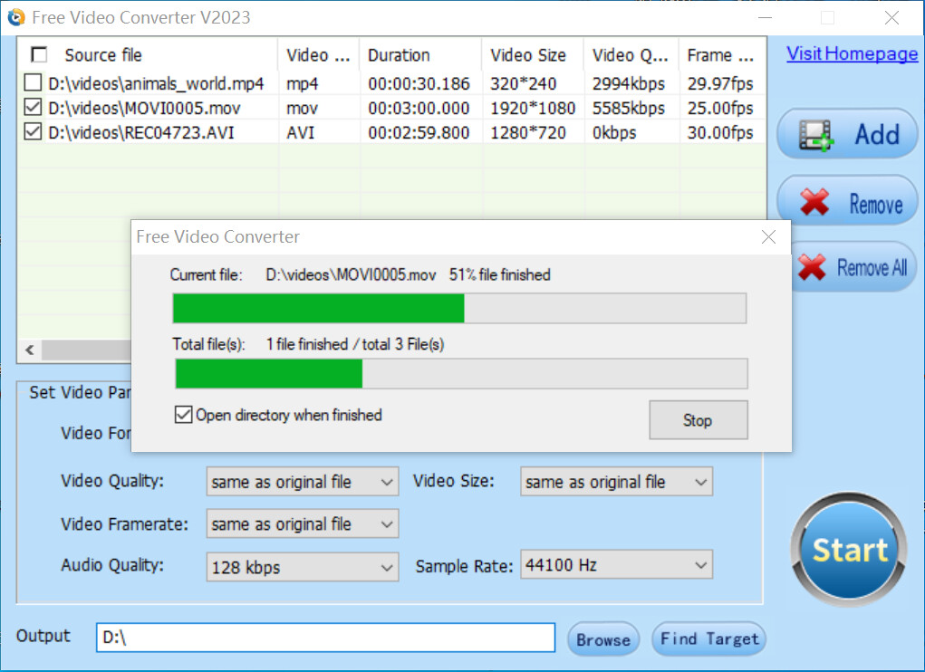 Free Video Converter screenshot 5