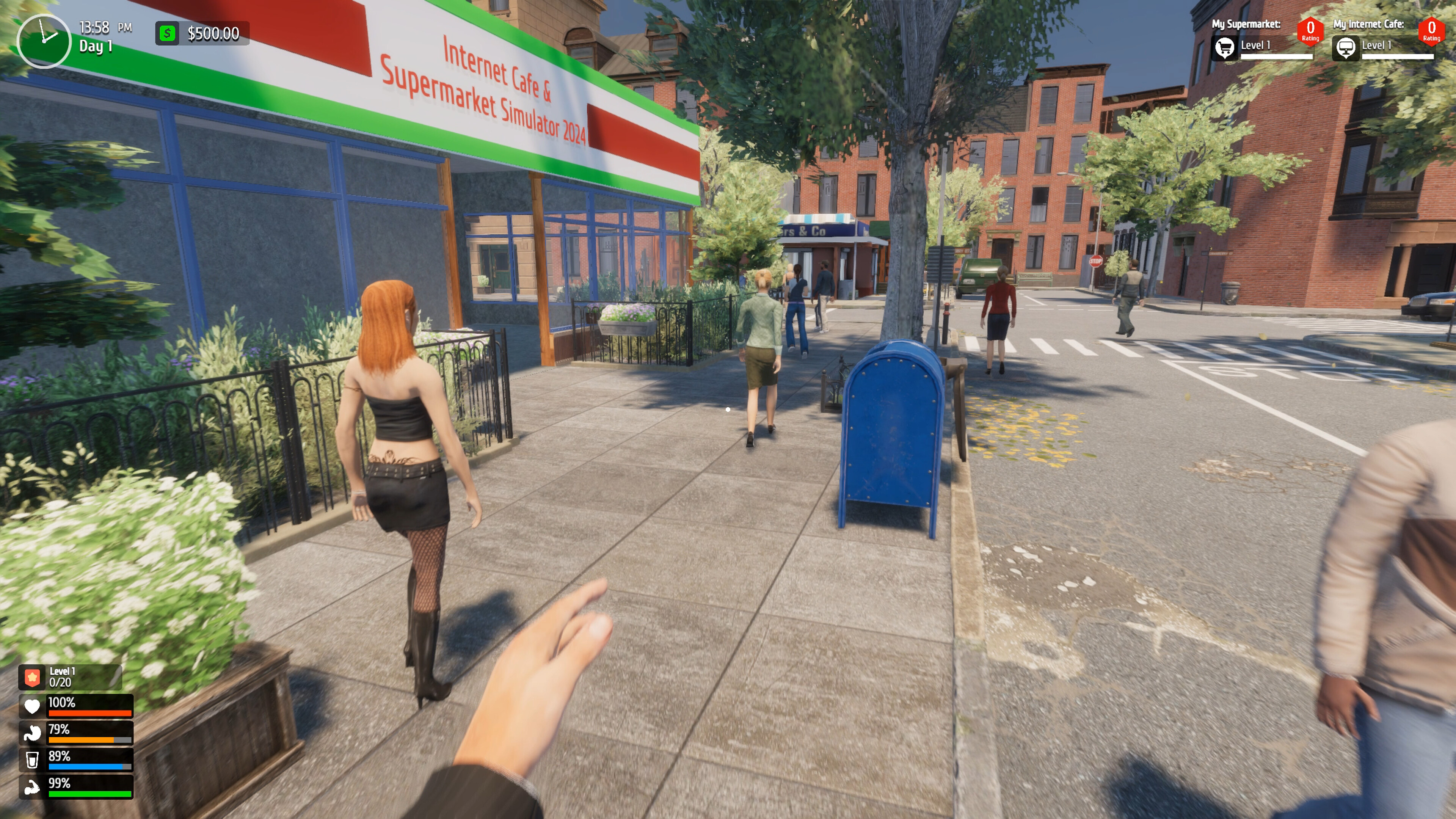 Internet Cafe & Supermarket Simulator screenshot 1