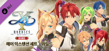 이스 X -노딕스- 무삭제판 헤어 익스텐션 세트・와일드